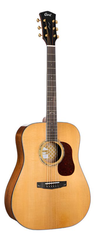 Cort Gold D6 Guitarra Acustica Solida Dreadnought Ebano