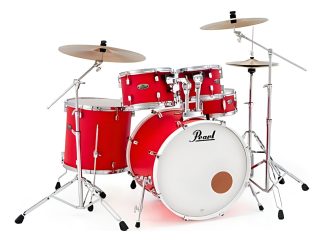 Pearl Dmp905p Decade Maple Bateria 5 Cuerpos 20 10 12 14 14 Color Matte Racing Red