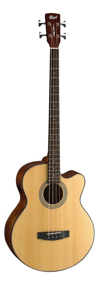 Bajo Electroacústico Cort Sjb5f Ns 4 Cuerdas Madera Caoba Natural Diestro Natural Satinado Mate