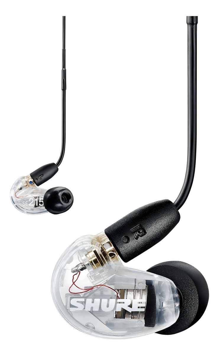 Auricular Shure Aonic 215 Aislante Desmontable Mic + Control Color Transparente