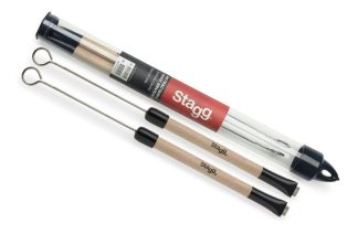 Stagg Sbru20wm Escobillas De Metal Agarre Madera