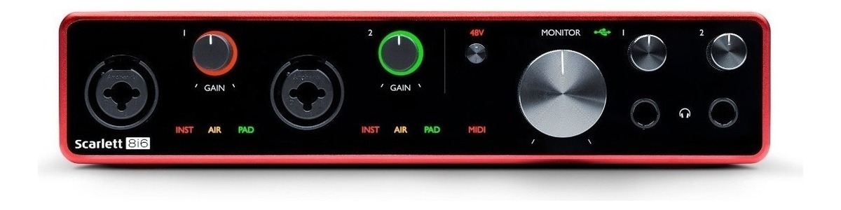 Interfaz De Audio Focusrite Scarlett 8i6 3.ª Gen