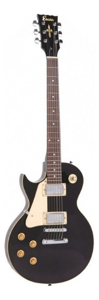 Guitarra Eléctrica Encore Blaster E99 Cuerpo Archtop Tilo Brillante Negra