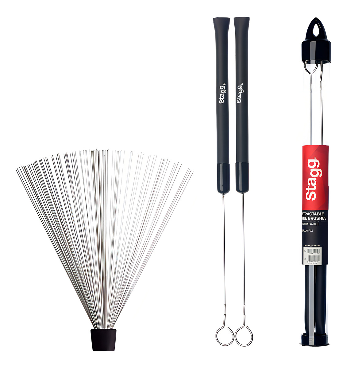 Escobilla Stagg Sbru20rm De Metal Estuche