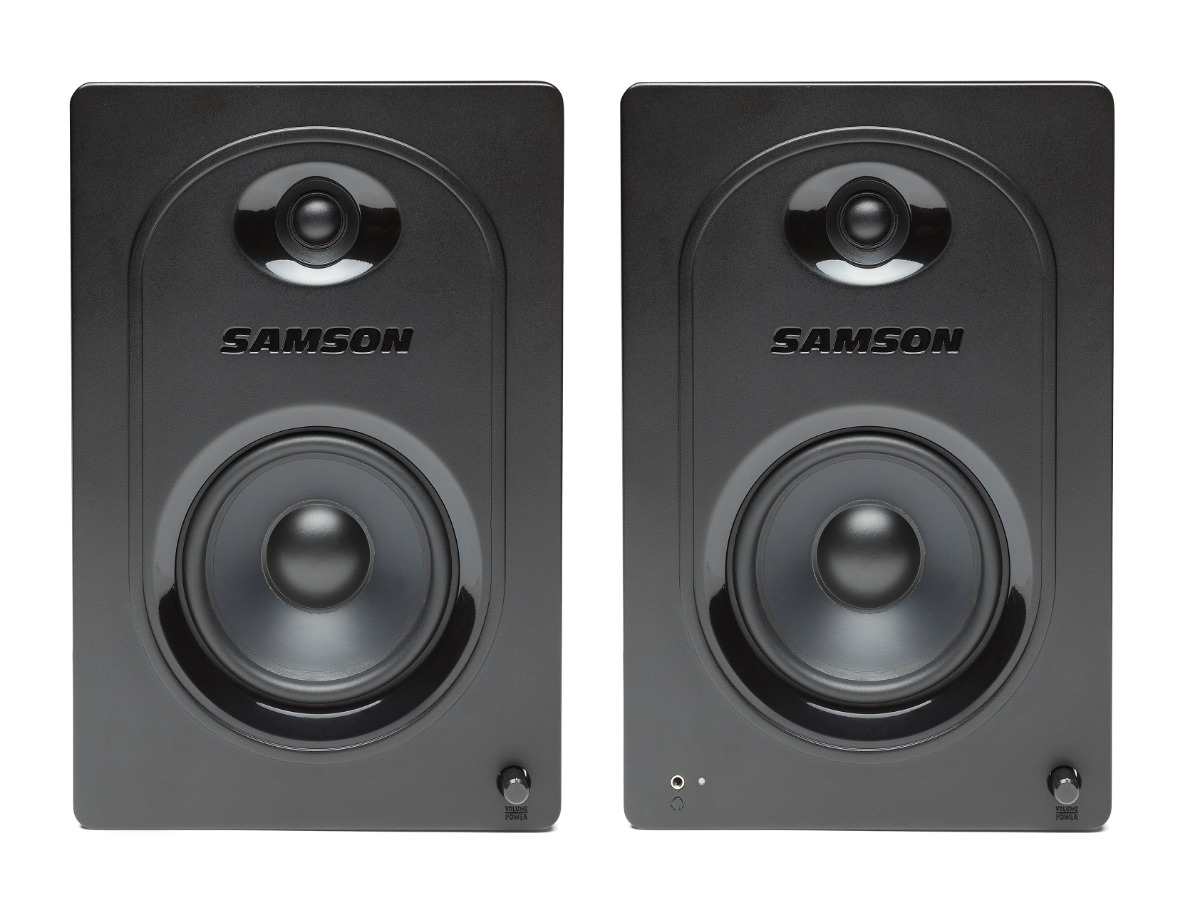 Samson Mediaone M50 Monitores De Estudio Activos Por Par Color Negro