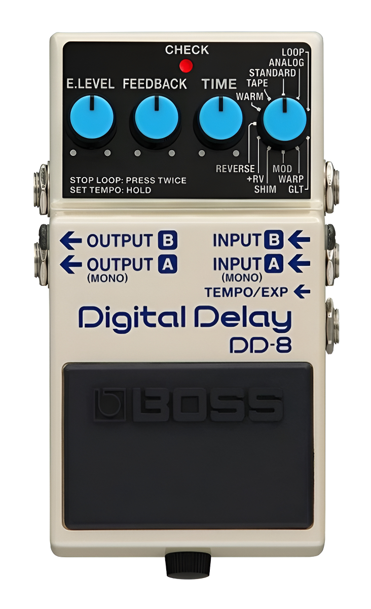Pedal De Efecto Boss Digital Delay Dd-8 Gris