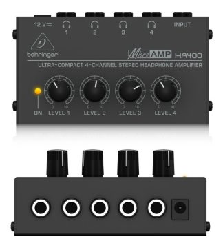 Behringer Ha400 Amplificador Distribuidor Para 4 Auriculares