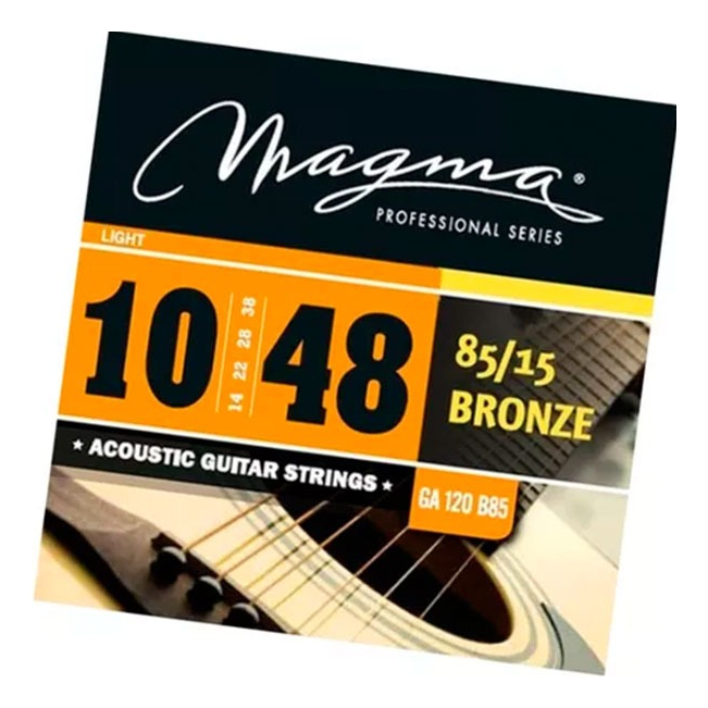 Encordado Guitarra Acústica Magma Ga120b 010 Bronce 8515