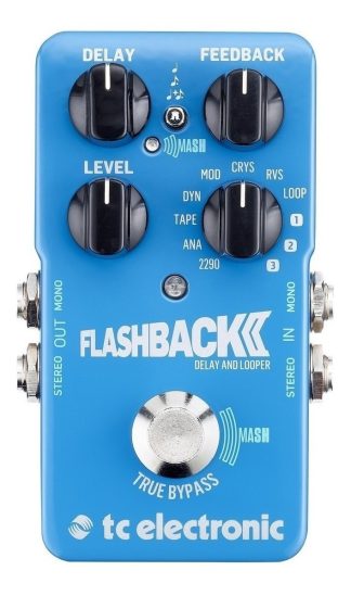 Pedal De Efecto Tc Electronic Flashback 2 Delay And Looper Celeste