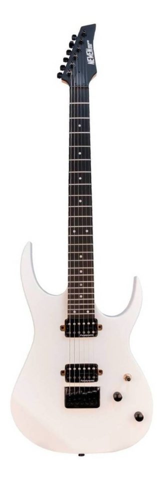 Guitarra Eléctrica Newen Newen Rock Rock De Roble Blanco White Poliuretano Satinado