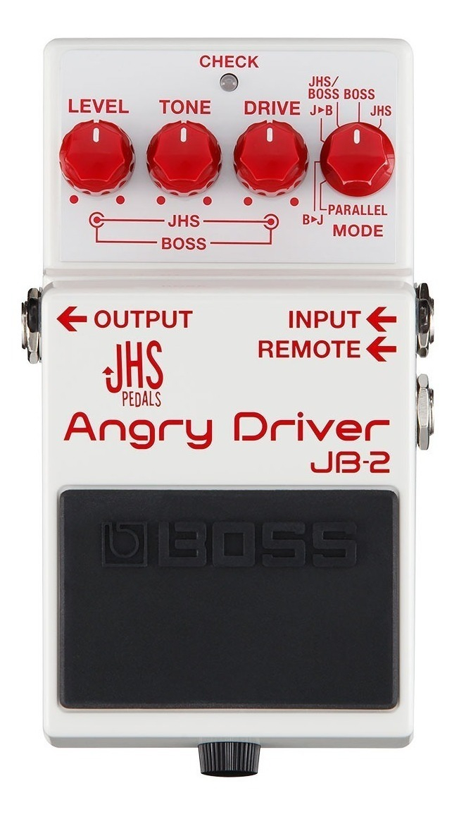 Pedal De Efecto Boss Jhs Pedals Angry Drive Jb-2 Blanco