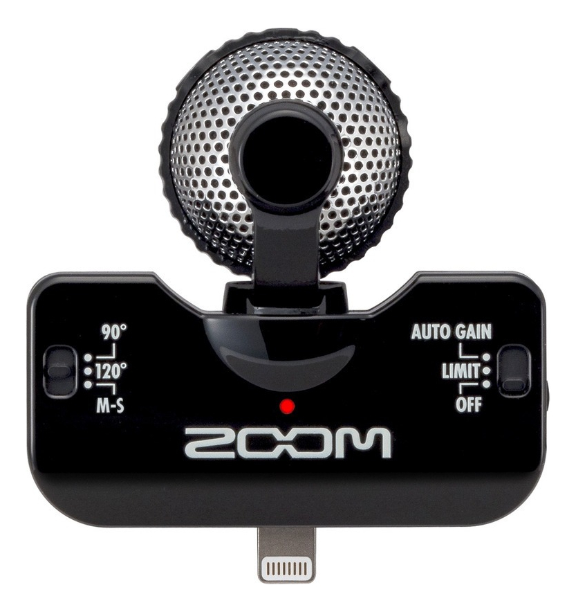 Zoom Iq5 Microfono Para iPhone iPad iPod Negro