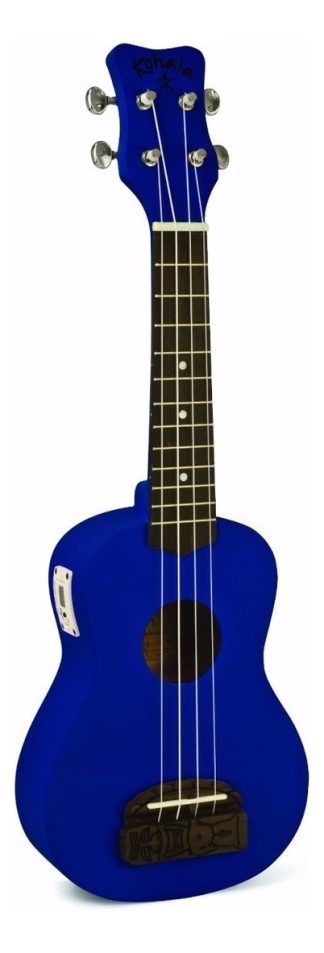 Kohala Ukelele Soprano Tiki Acústico Color Azul Con Afinador