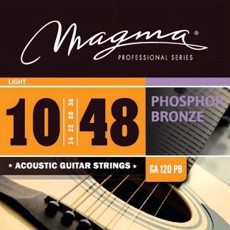 Cuerdas Guitarra Acustica Magma Phosphor Bronze 010 Ga120pb