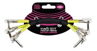Ernie Ball P06059 Pack 3 Cables Interpedal 15 Cm Flat