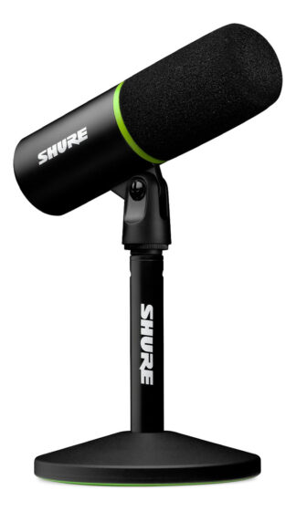 Micrófono Shure Mv6 Gamer Conexión Usb Aislamiento De Ruido Color Negro
