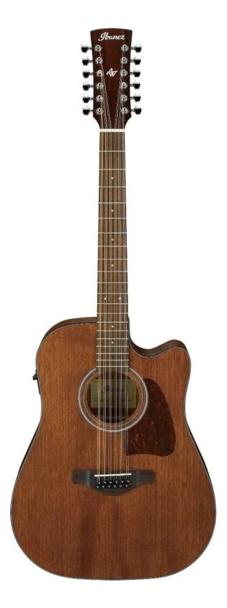 Guitarra Acústica Ibanez Artwood Aw5412ce Para Diestros Open Pore Natural Poro Abierto Diestro