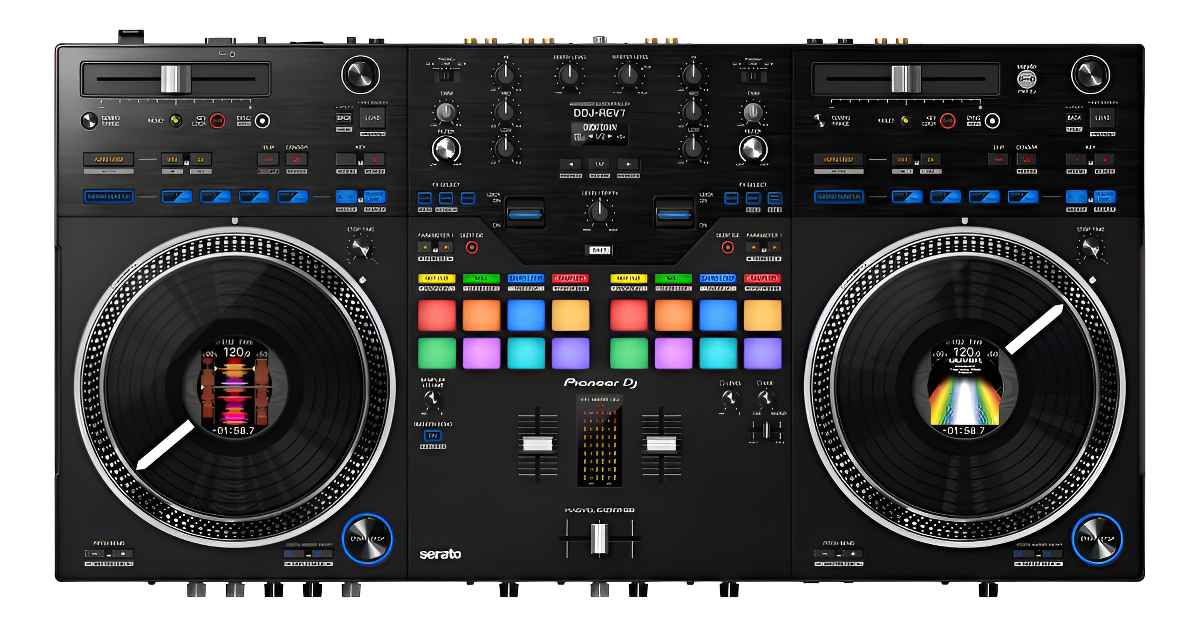 Pioneer Ddj Rev7 Controlador Dj 2 Canales Jog Motorizados