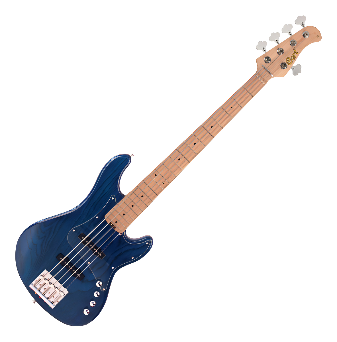 Bajo Eléctrico Cort Gb75jj Aqua Blue Acabado Del Cuerpo Laqueado Cantidad De Cuerdas 5 Color Azul Orientación De La Mano Diestro