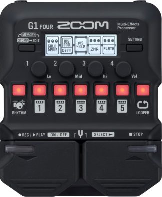 Pedal De Efecto Zoom G1 Four Negro
