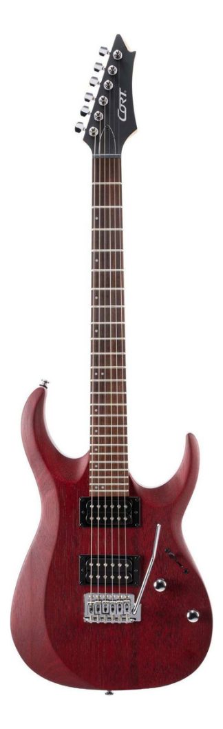Guitarra Eléctrica Cort X Series Meranti Black Cherry Jatobá Humbucker Tremolo