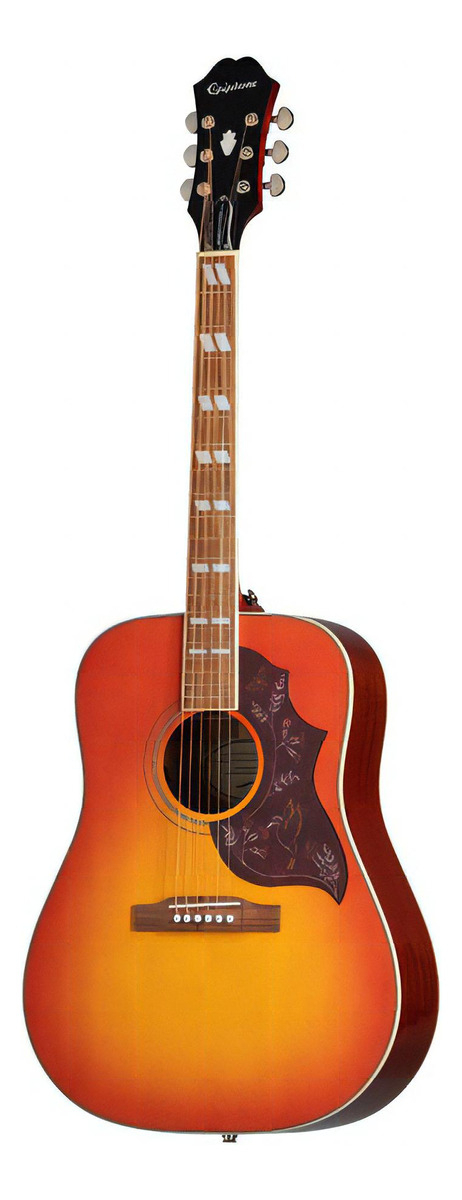 Guitarra Electroacústica EpiPhone Hummingbird Studio Faded Cherry Sunburst