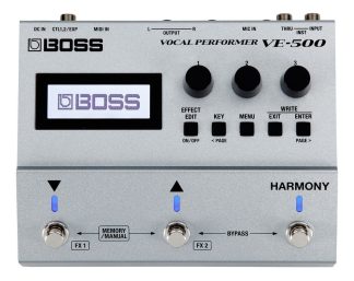 Pedal De Efecto Boss Vocal Effects Performer Ve-500 Plateado