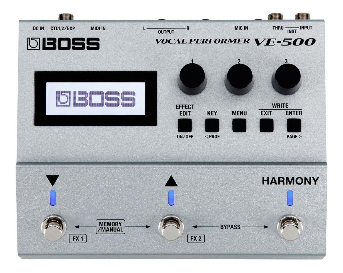 Pedal De Efecto Boss Vocal Effects Performer Ve-500 Plateado