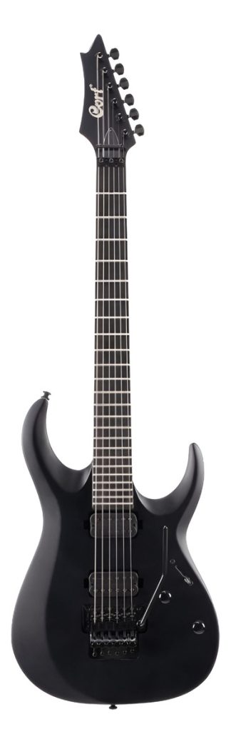 Cort X500 Menace Guitarra Eléctrica Black Satin 6 Cuerdas Humbucker Diestro Ébano