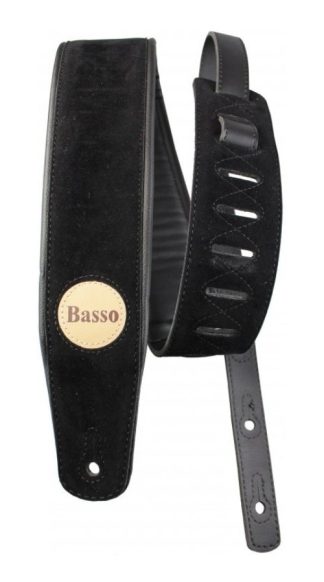 Basso Cla03 Correa Acolchada Gamuza Para Guitarra Bajo