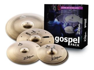 Kit De 4 Platos 14 17 18 21 Zildjian A Custom Gospel Ac0801g, Color Dorado
