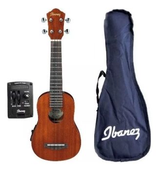 Ukelele Soprano Electroacústico Ibanez Uks10e Con Funda