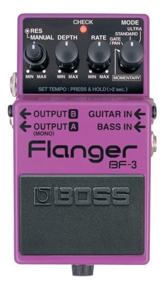 Pedal De Efecto Boss Flanger Bf-3 Violeta