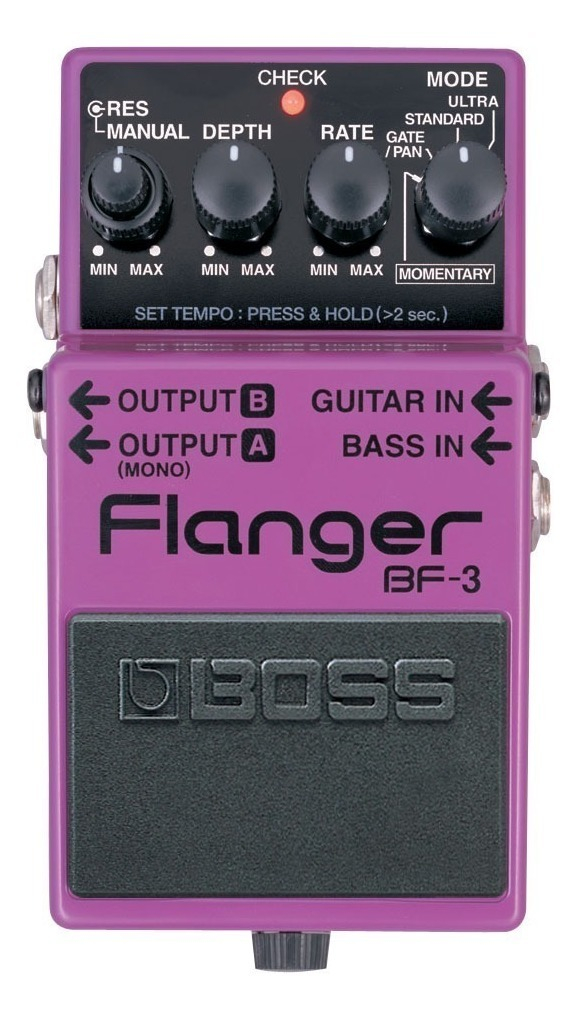 Pedal De Efecto Boss Flanger Bf-3 Violeta