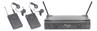 Stagg Sistema Inalambrico 2 Mics Corbateros Base Estuche