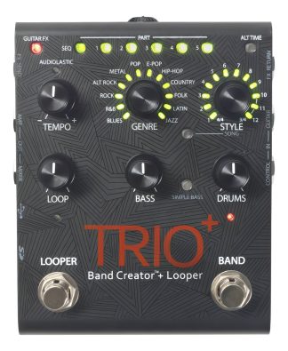 Pedal Looper Negro Digitech Trio+ Band Creator Para Guitarra Y Bajo