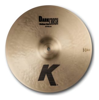 Platillo Zildjian K Dark Medium Thin Crash 18 Pulgadas K0915 Color Dorado