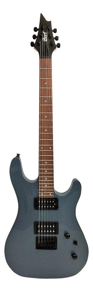 Guitarra Eléctrica Cort Kx Series De Tilo Metallic Ash Barniz Brillante Con Diapasón De Jatobá
