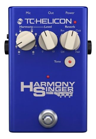 Pedal De Efecto Tc Helicon Voicetone Harmony Singer 2 Azul Para Guitarra Y Voz