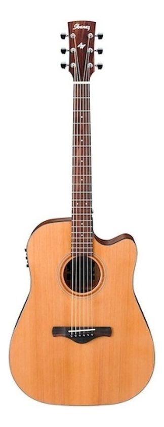Guitarra Electroacústica Ibanez Artwood Aw65ece Para Diestros Natural Ovangkol Brillante