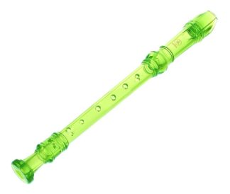 Flauta Yrs Yamaha Doce Soprano Germánica De 20 G Con Tapa Verde Lima