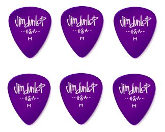 Jim Dunlop 486rmd Medium Purple Gels 0.73 Pack 6 Puas
