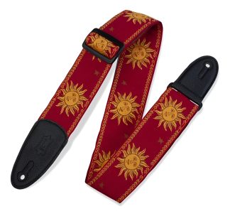 Levys Mpjg Sun Correa Cuero Tejida Jacquard Sol Guitarra Baj