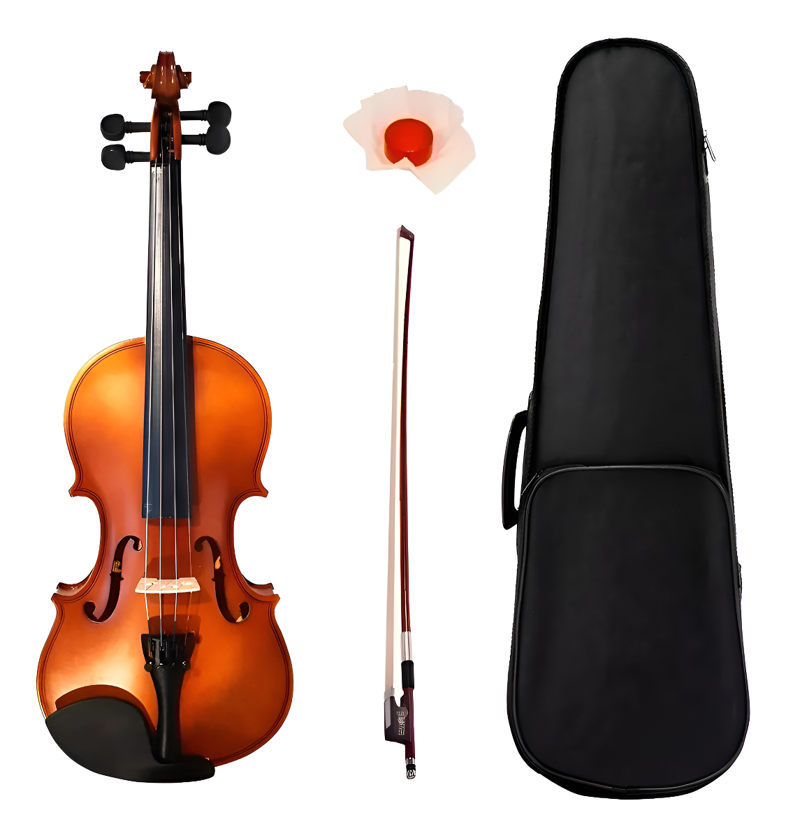 Violín Acústico Stradella 4/4 Mv1410l44 Estudio Con Estuche Arco Resina Marrón Claro