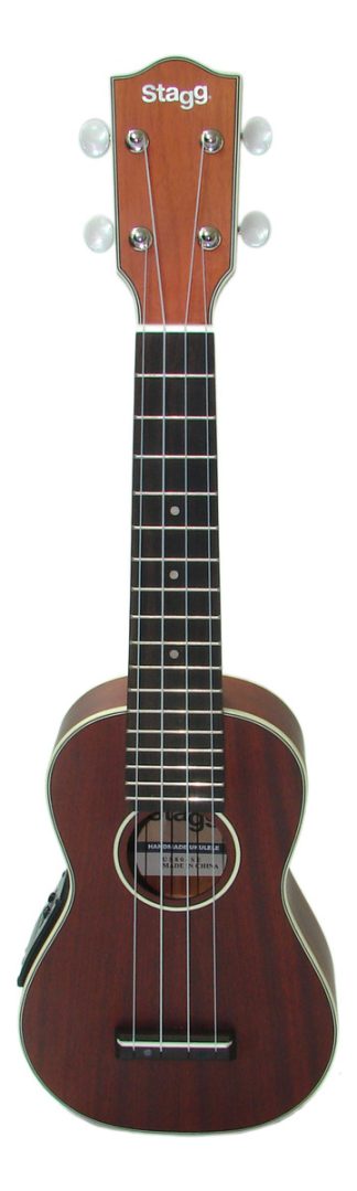 Ukelele Soprano Stagg Us80-se Ecualizador Funda Cable Metodo Color Marrón