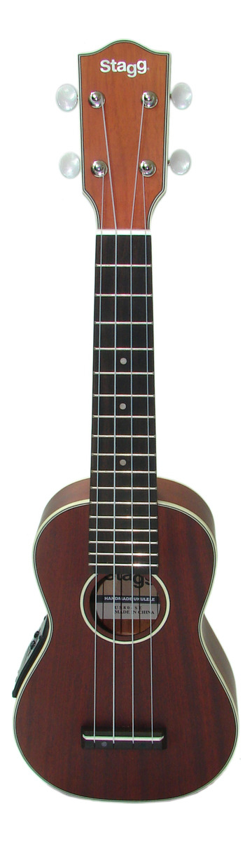 Ukelele Soprano Stagg Us80-se Ecualizador Funda Cable Metodo Color Marrón