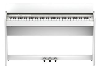 Roland F701 Piano Digital 88 Teclas Mueble Pedales Blanco