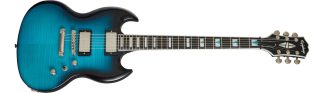 Guitarra Eléctrica EpiPhone Sg Prophecy Blue Tiger Pastillas Fishman Diestro Tigre Azul