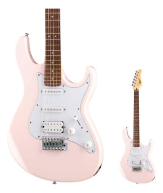 Guitarra Eléctrica Cort G200 Ppk Stratocaster Rosa Claro 6 Cuerdas Diestro Palo De Rosa