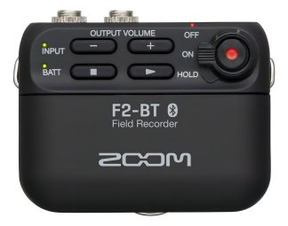 Zoom F2 Bt Grabador Portatil Bluetooth Mic Lavalier Color Negro